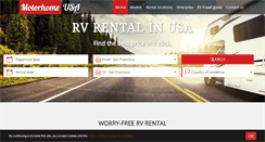 Desktop Screenshot of motorhome-usa.com